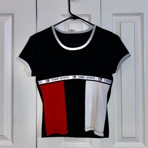 Black Tommy Sports Top